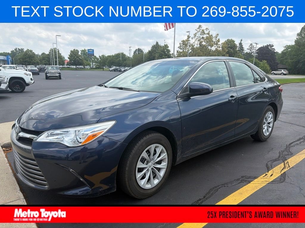 Used 2015 Blue Toyota LE image 1