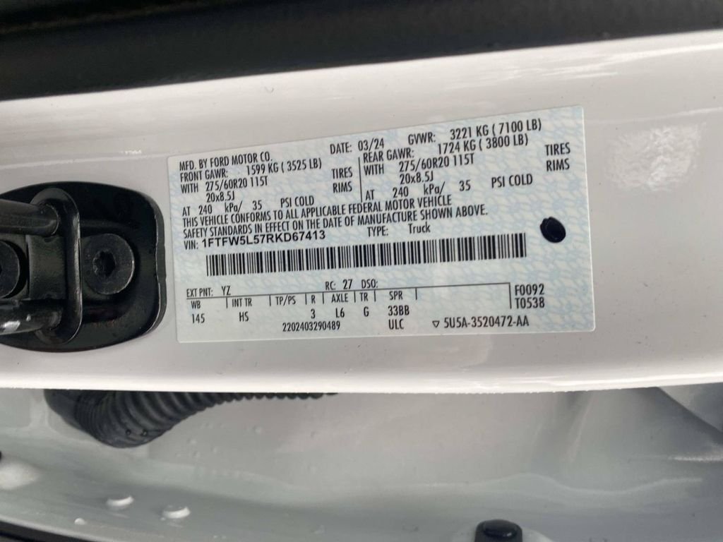Certified Used 2024 Oxford White Ford Lariat image 22