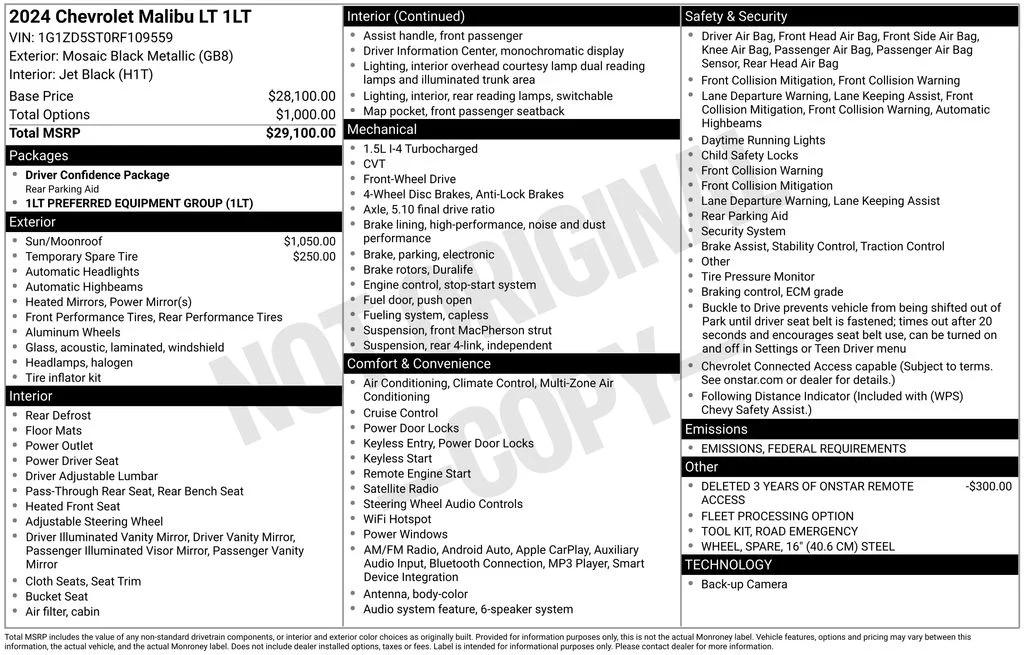 Used 2024 Black Chevrolet LT image 17