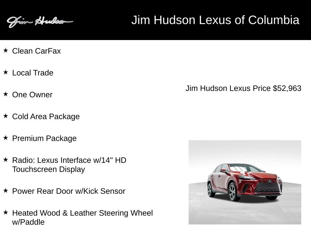 Certified Used 2023 Red Lexus 350 Premium image 3