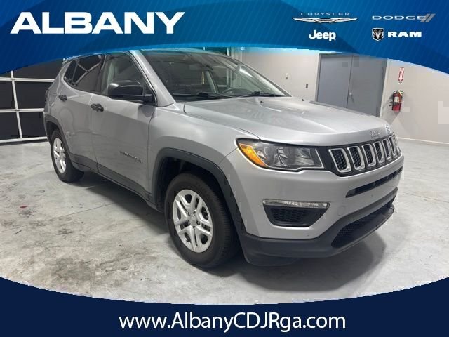 Used 2021 Silver Jeep Sport image 1