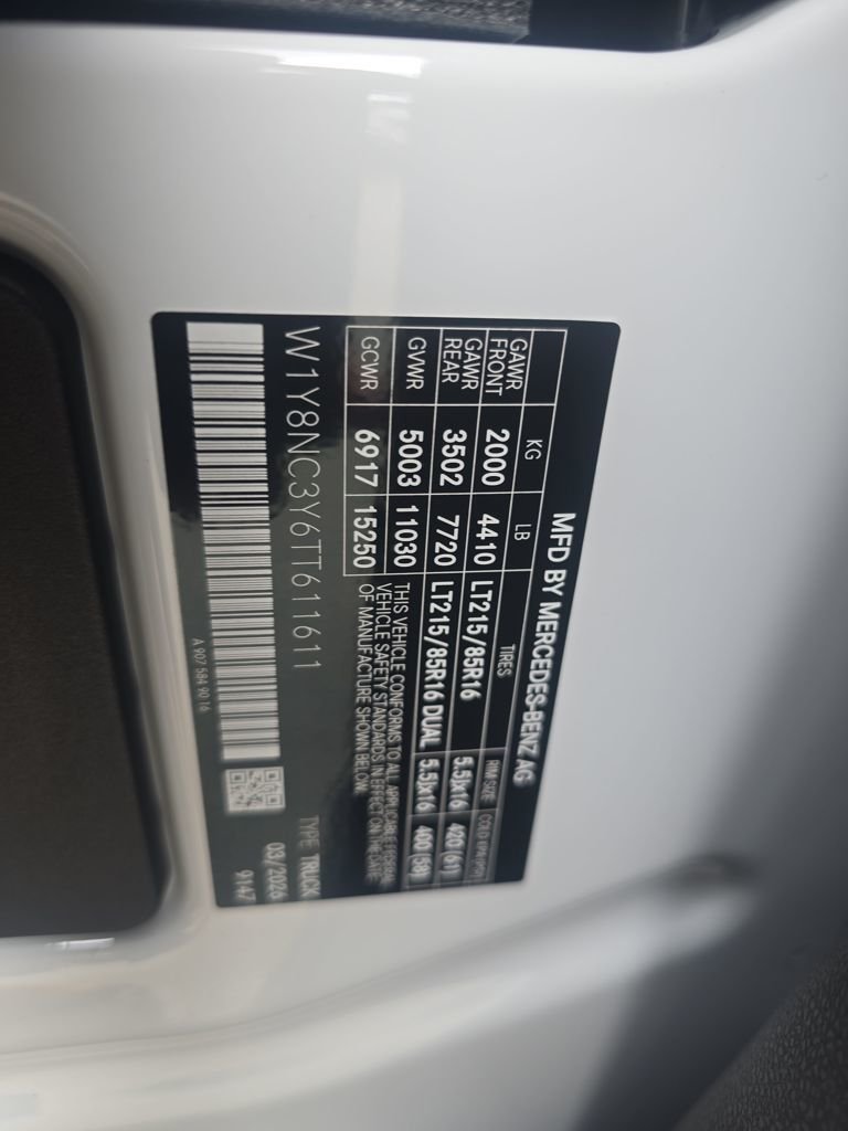 New 2026 Arctic White Mercedes-Benz Cargo 170 WB image 28