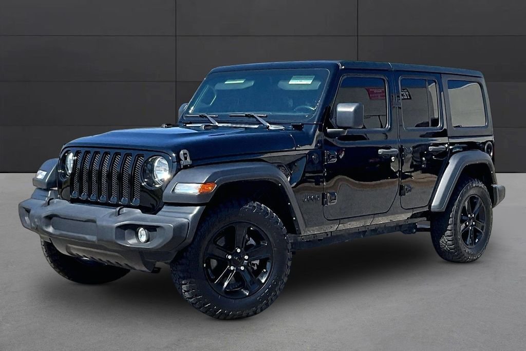 Used 2022 Black Jeep Unlimited Sport Altitude image 1