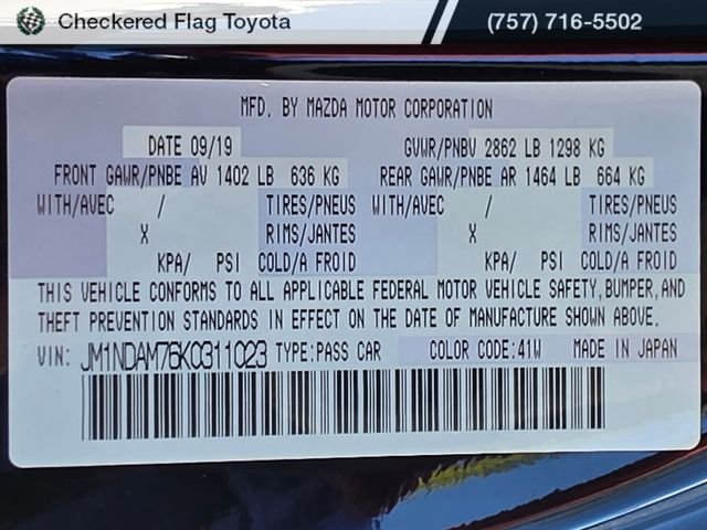 Used 2019 Jet Black Mica Mazda Grand Touring image 20