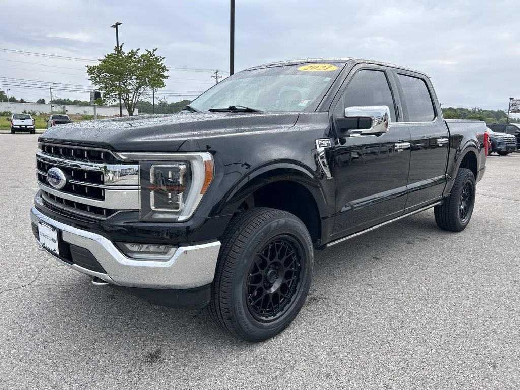 Used 2021 Agate Black Metallic Ford Lariat image 8