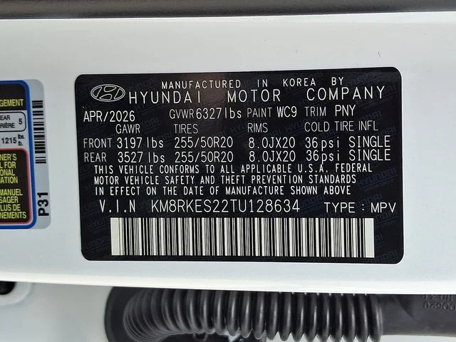 New 2026 White Hyundai Limited image 17