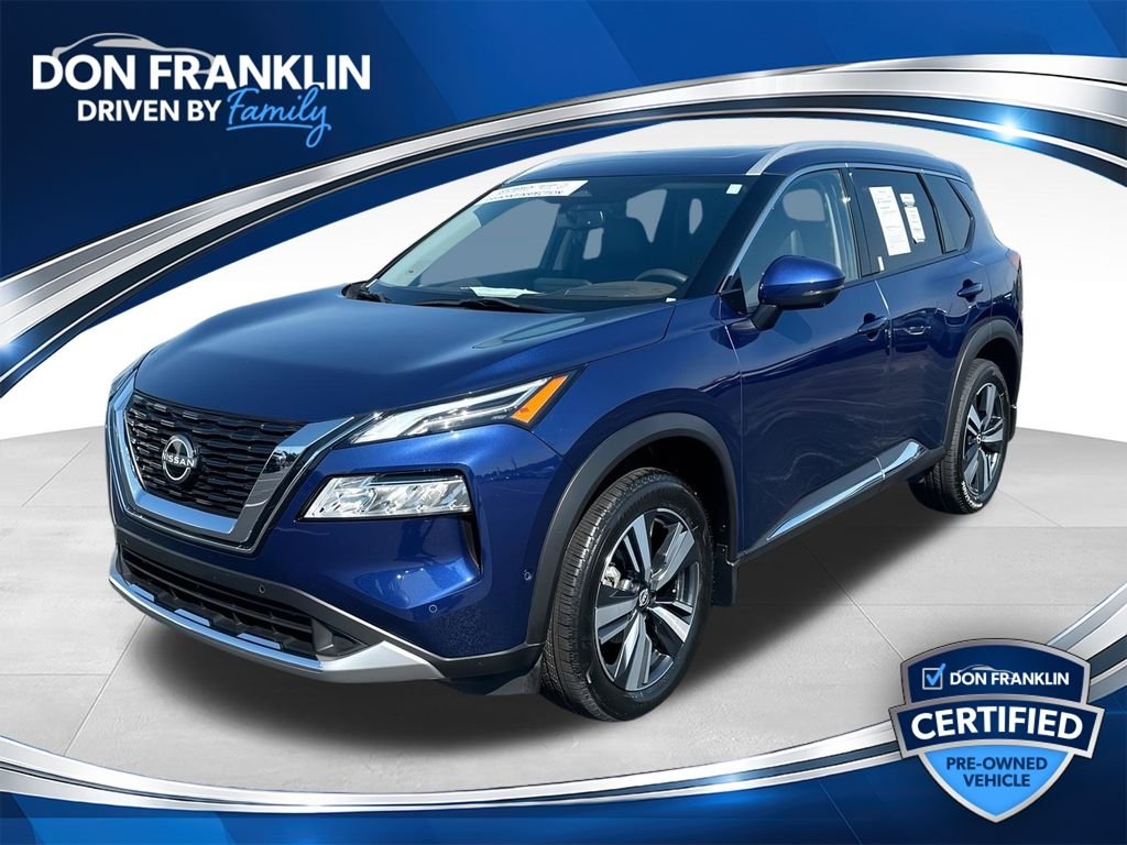 Certified Used 2023 Blue Nissan Platinum image 1