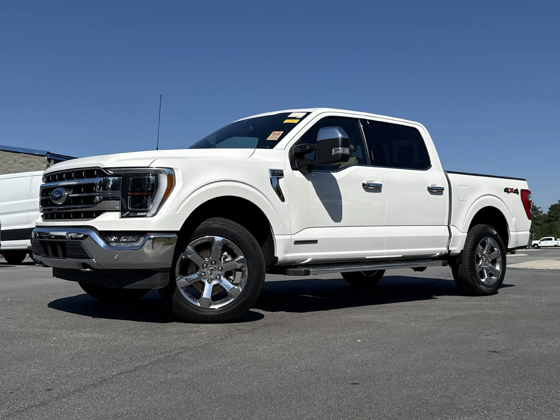 Used 2023 White Metallic Ford Lariat image 1