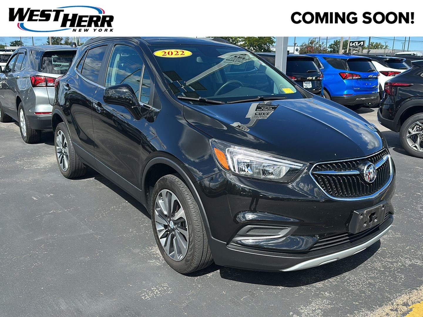 Used 2022 Ebony Twilight Metallic Buick Preferred image 1