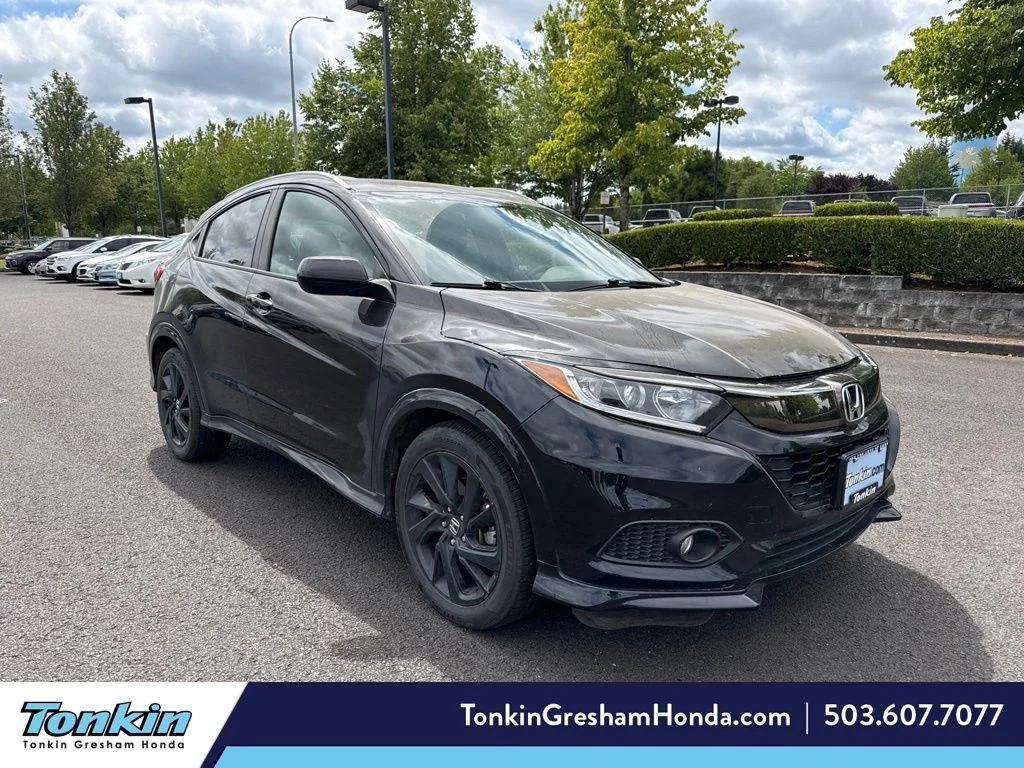 Certified Used 2021 Crystal Black Pearl Honda Sport image 1