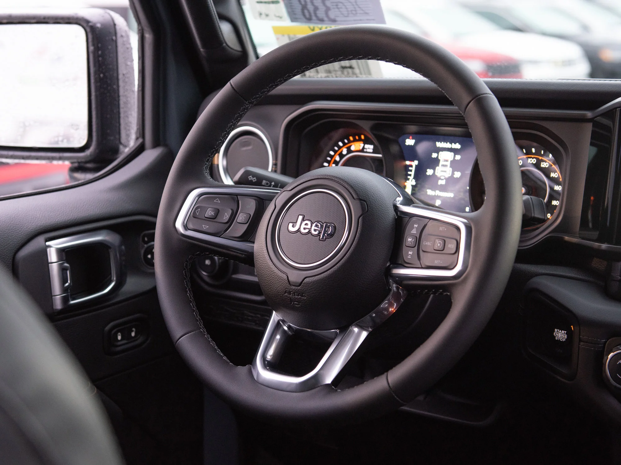 Used 2026 Dark blue Jeep Sahara* 4 Door 4x4, McKinley Leather Seats, Safety Group, Off Road Camera image 13