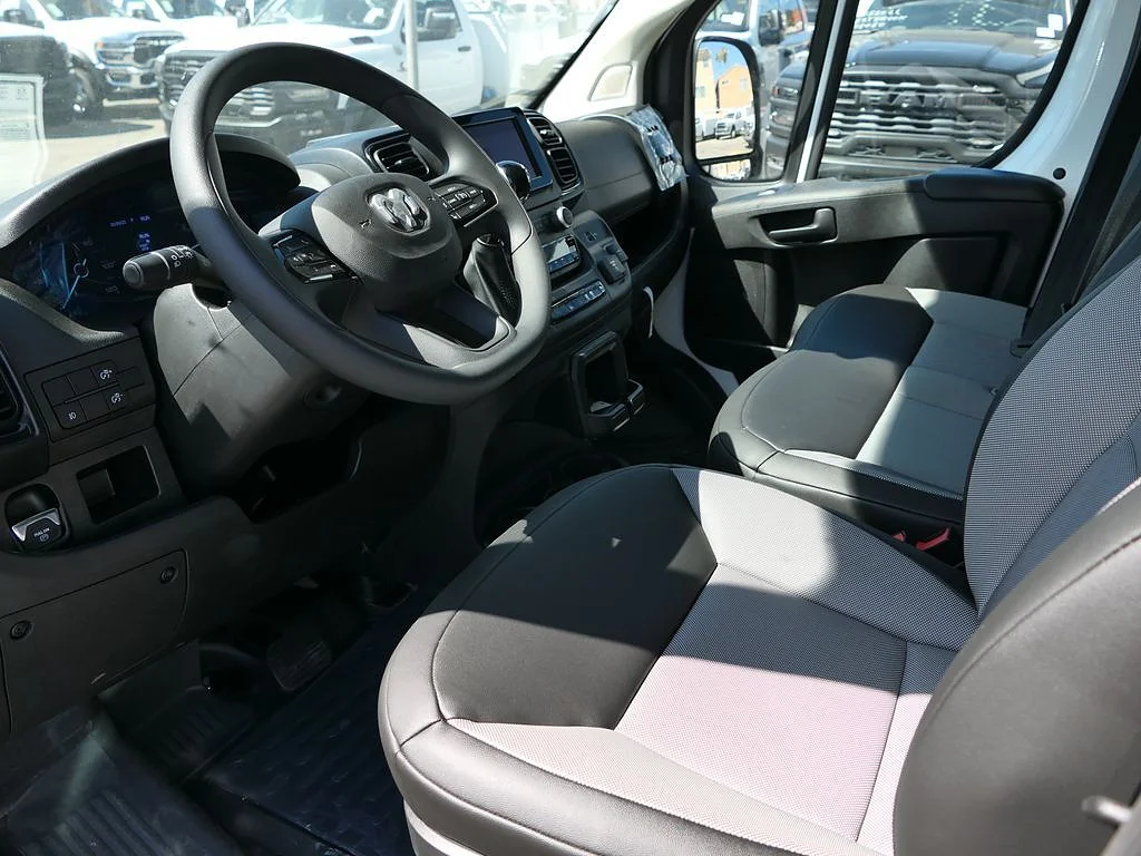 New 2026 Bright White Clear Coat RAM Cargo Van Tradesman High Roof 136" WB w/Pass Seat image 8