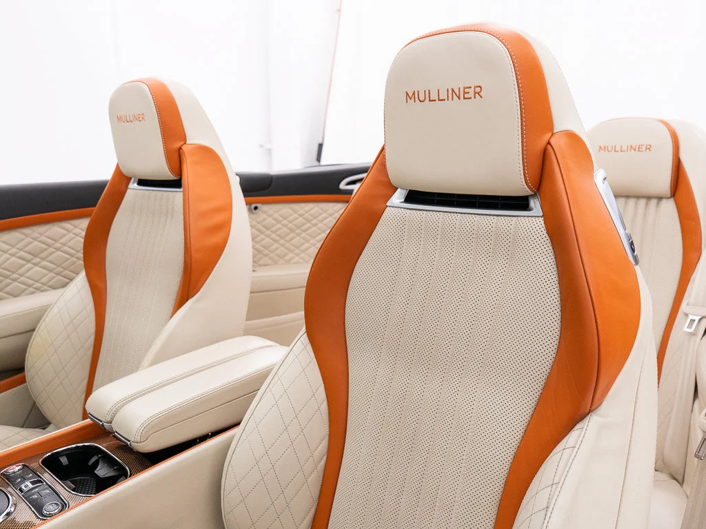 Certified Used 2017 Orange Flame over Ghost White by Mulliner PCG Bentley W12 Convertible image 24