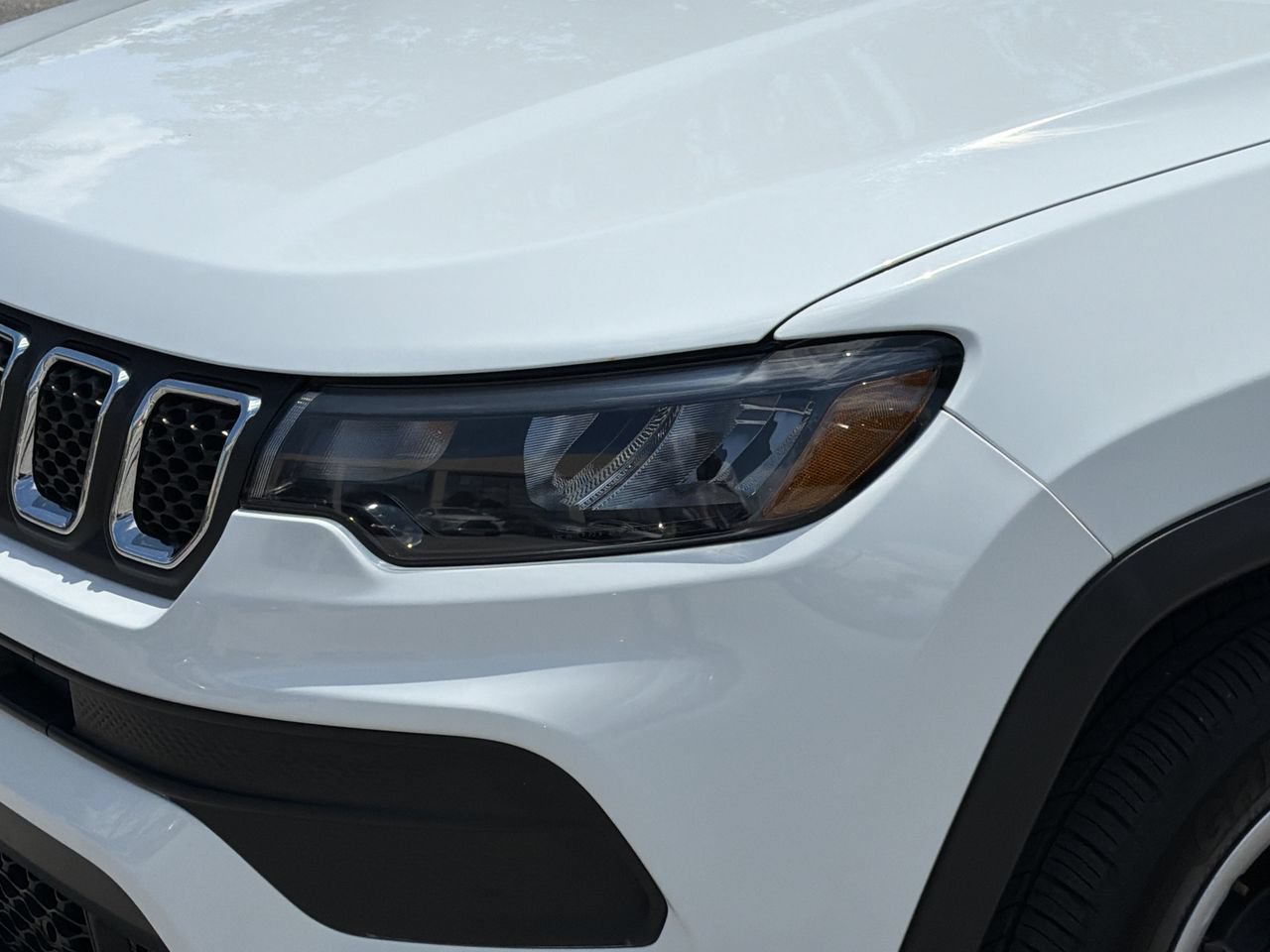 Used 2023 Bright White Clearcoat Jeep Sport image 6