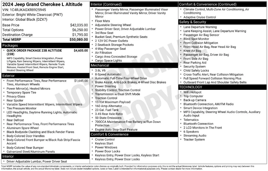 Used 2024 Bright White Clearcoat Jeep Altitude image 22