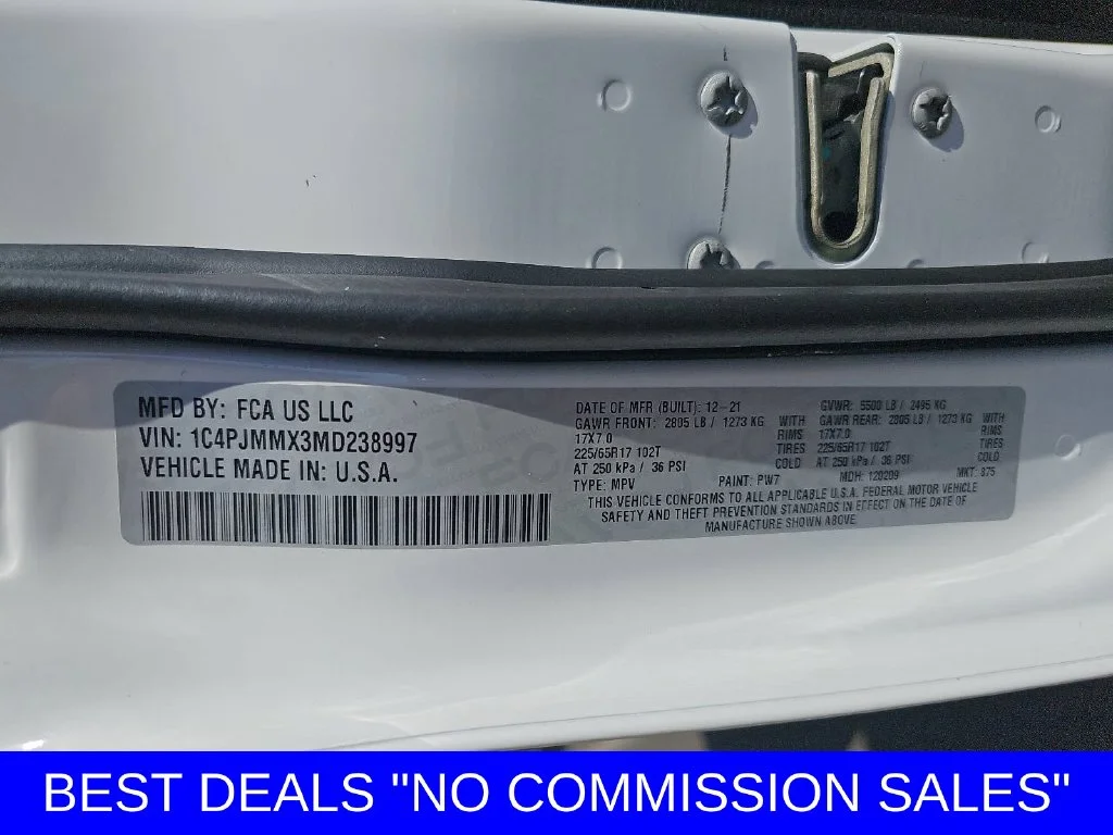 Used 2021 Bright White Clearcoat Jeep Latitude Lux image 41