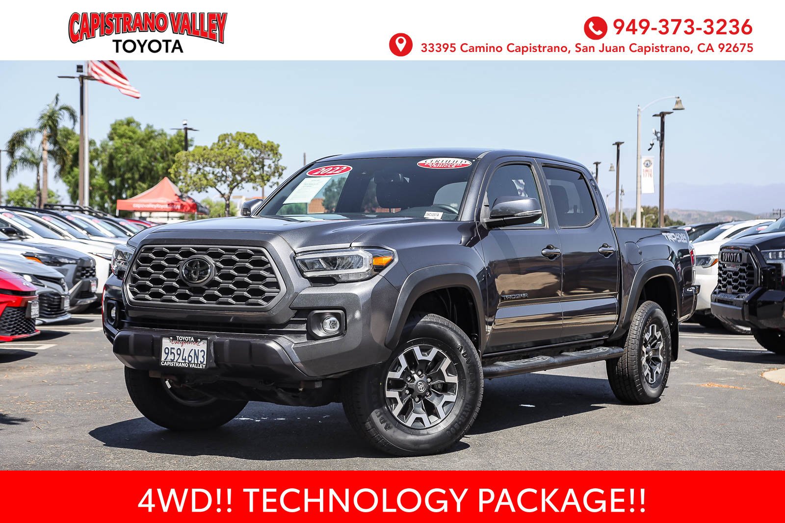 Certified Used 2022 Magnetic Gray Metallic Toyota TRD Off-Road image 1