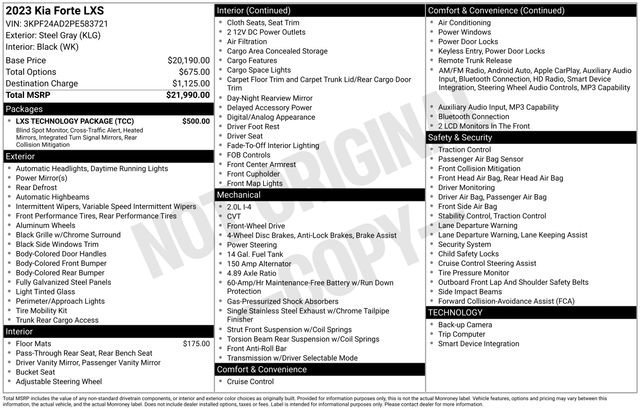 Used 2023 Gray Kia LXS image 28