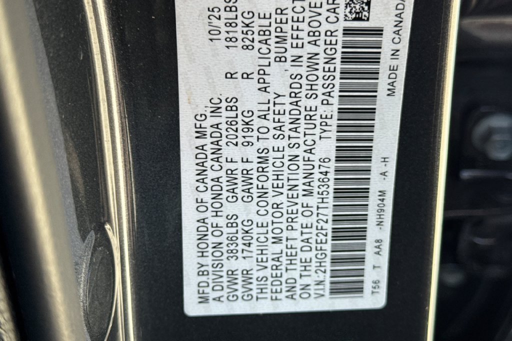 Used 2026 Meteorite Gray Metallic Honda LX image 34
