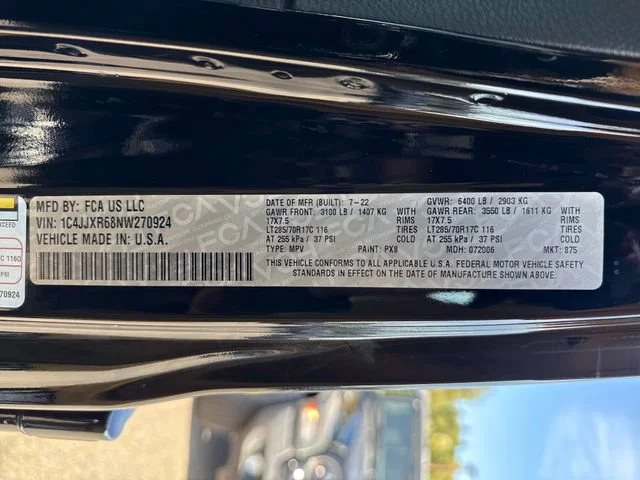 Used 2022 Black Clearcoat Jeep Unlimited Rubicon 4xe image 16