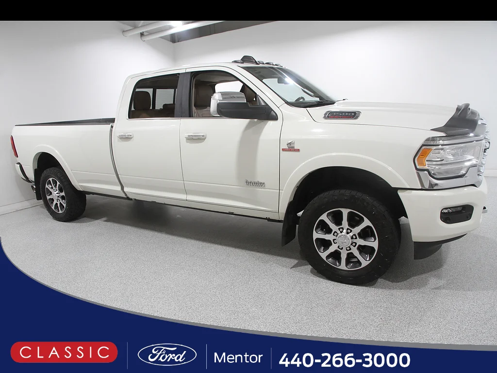 Used 2022 Pearl White Ram Limited Longhorn image 1