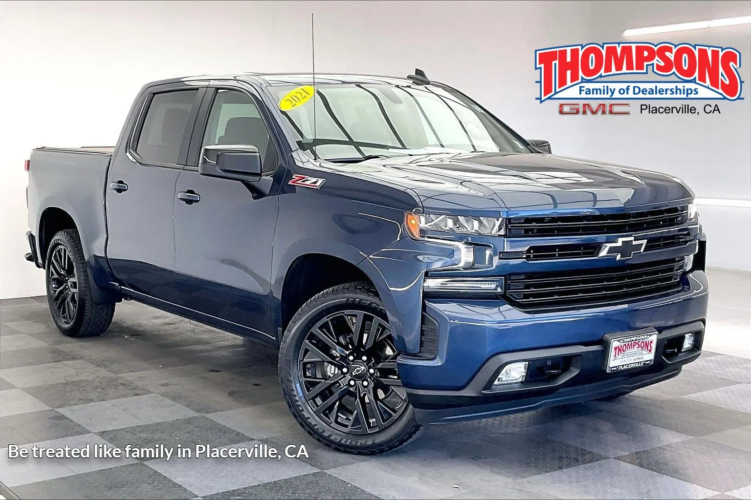 Used 2021 Northsky Blue Metallic Chevrolet RST image 1