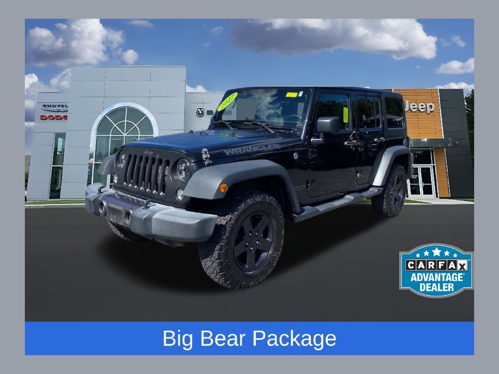 Used 2017 Black Jeep Unlimited Sport image 1