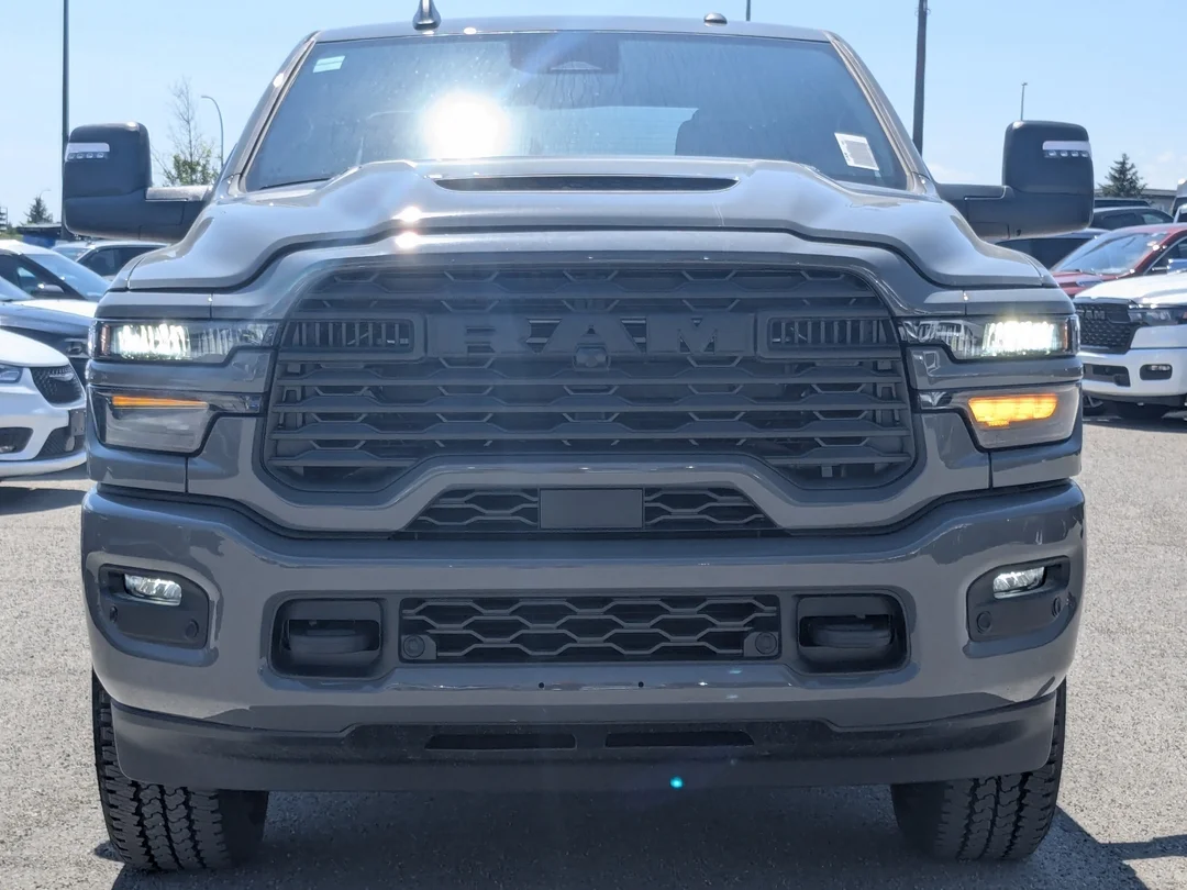 New 2026 Grey RAM Black Express - - 6.7L HO Diesel - 20 Black Wheels - 5th Wheel/Gooseneck Prep - Sport Hood & More! image 3