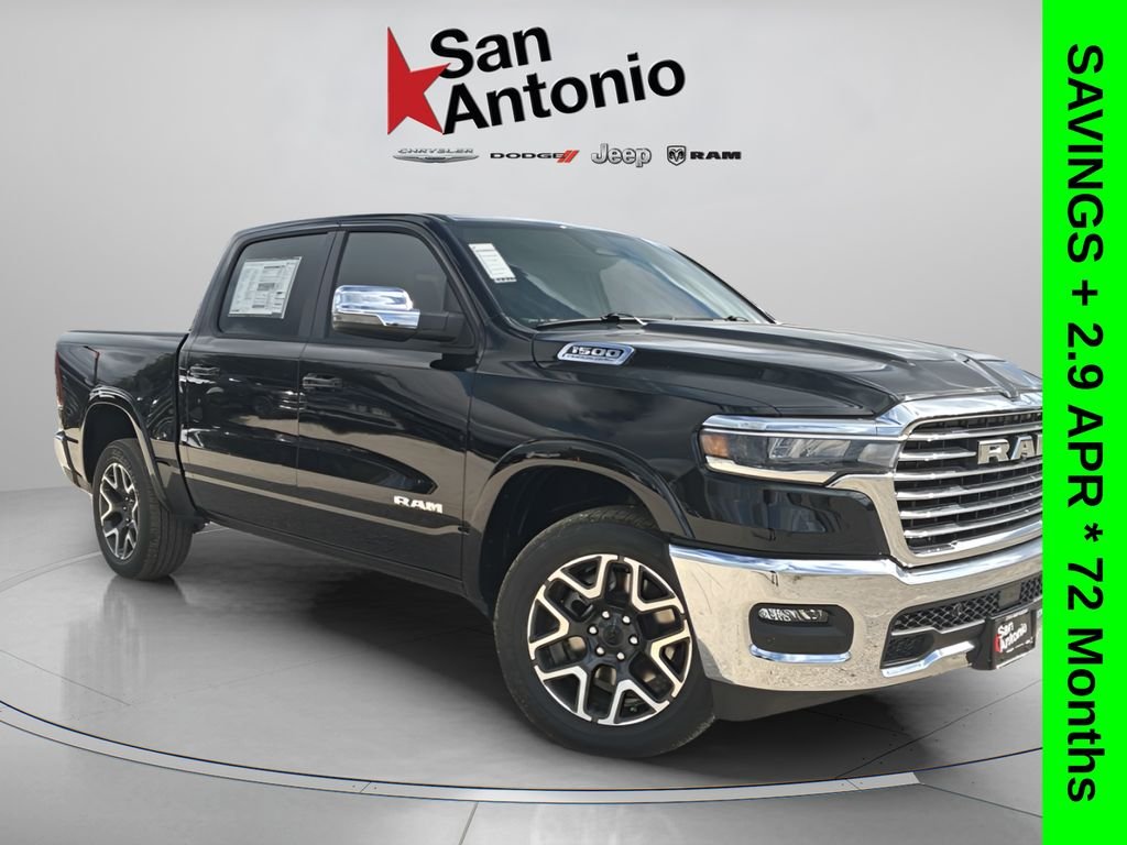 New 2026 Diamond Black Crystal Pearl-Coat Exterior Paint RAM Laramie image 1
