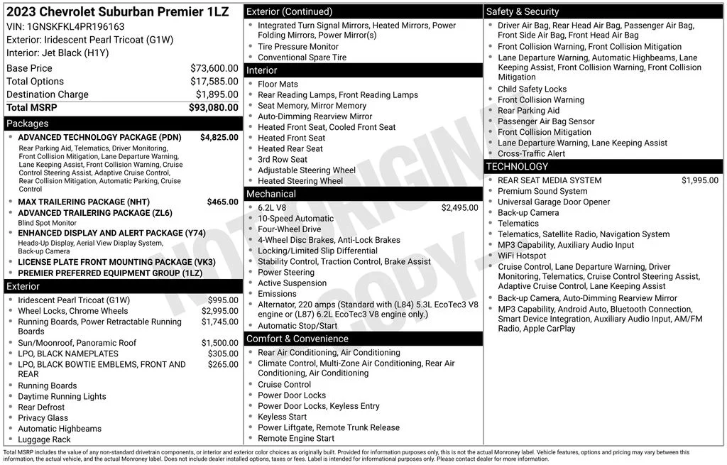 Used 2023 Iridescent Pearl Tricoat Chevrolet Premier image 2