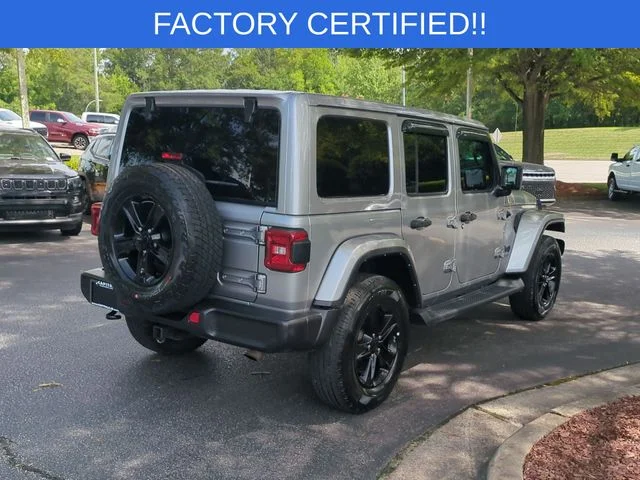 Used 2021 Silver Jeep Unlimited Sahara Altitude image 5
