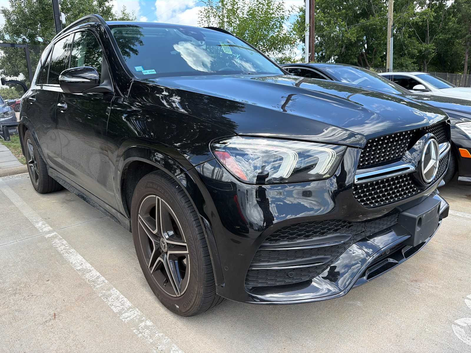 Certified Used 2020 Obsidian Black Metallic Mercedes-Benz GLE 350 image 2