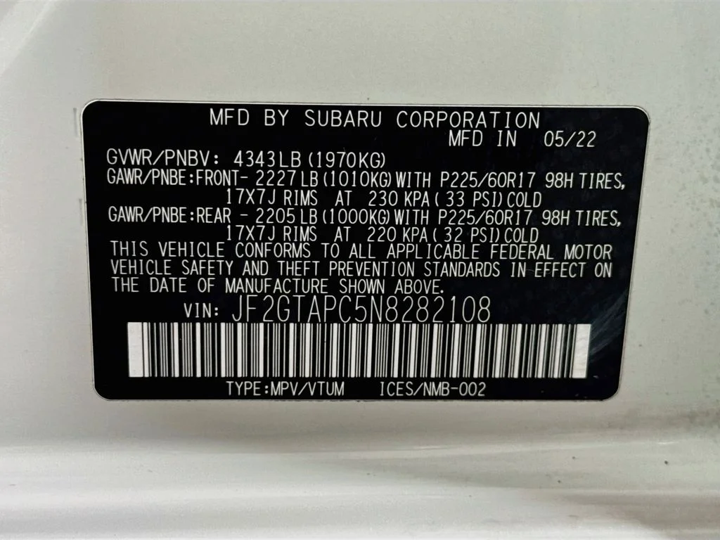 Certified Used 2022 White Subaru Premium image 39