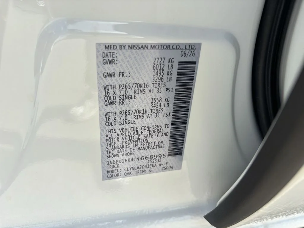 New 2026 White Nissan S image 24