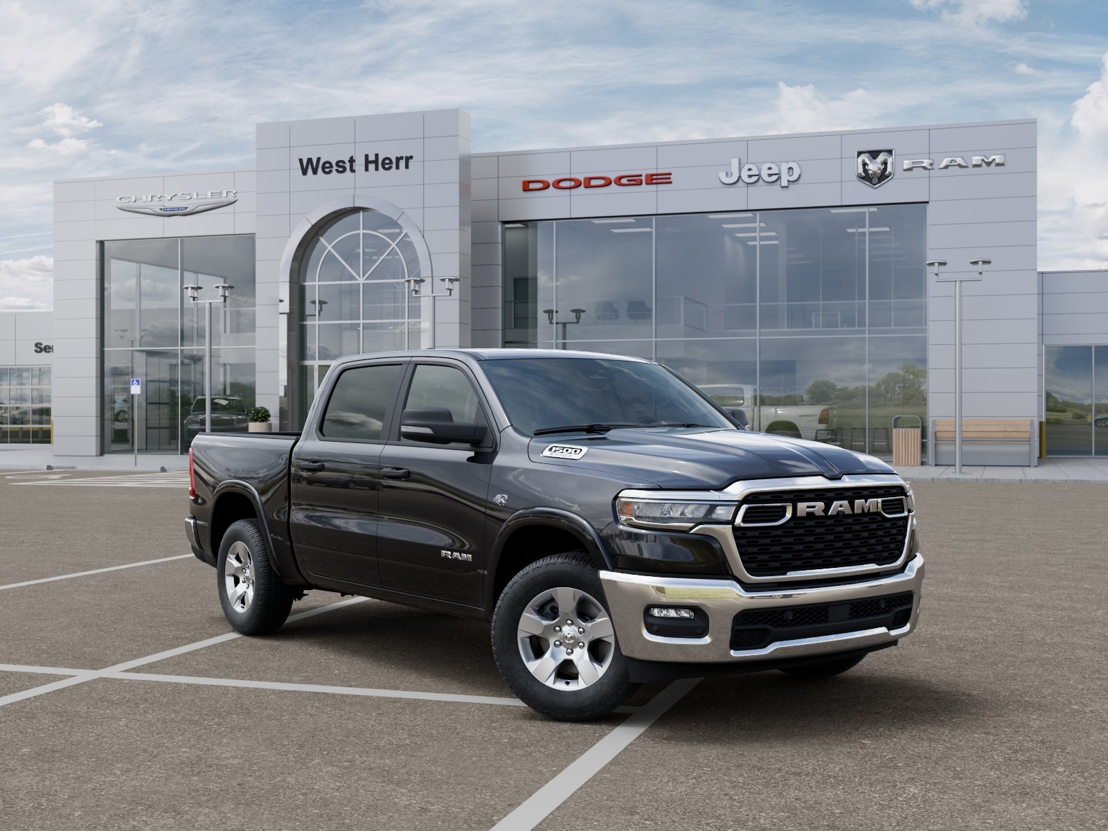 New 2026 Diamond Black Crystal Pearlcoat RAM RAM 1500 BIG HORN CREW CAB 4X4 image 31