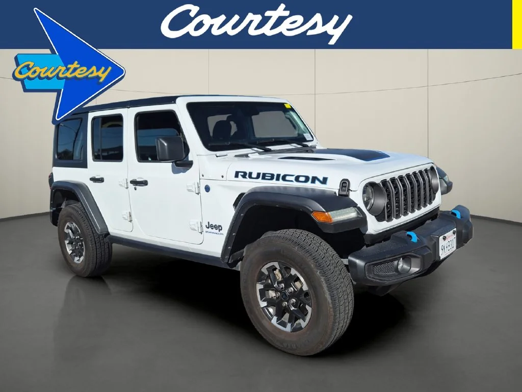 Used 2024 White Jeep Rubicon 4xe image 1