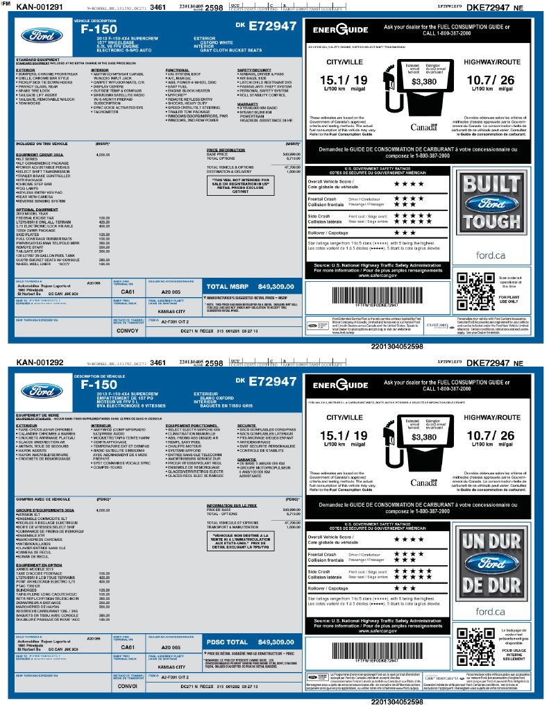 Used 2013 White Ford XL image 2