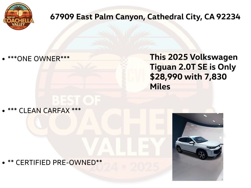 Certified Used 2025 White Volkswagen 2.0T SE image 5