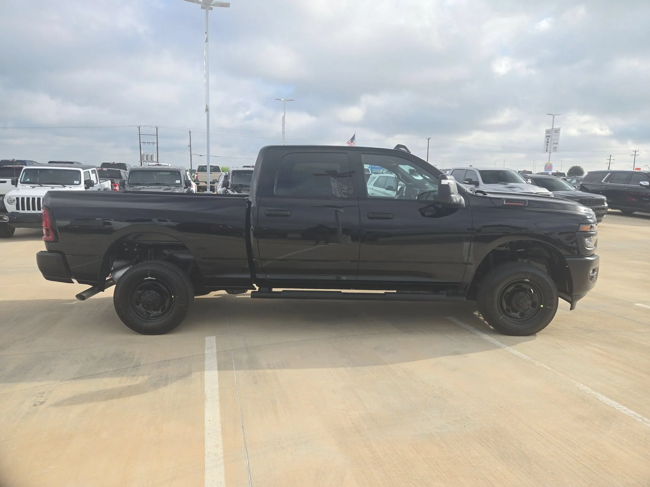 New 2026 Diamond Black Crystal Pearlcoat RAM Tradesman image 2