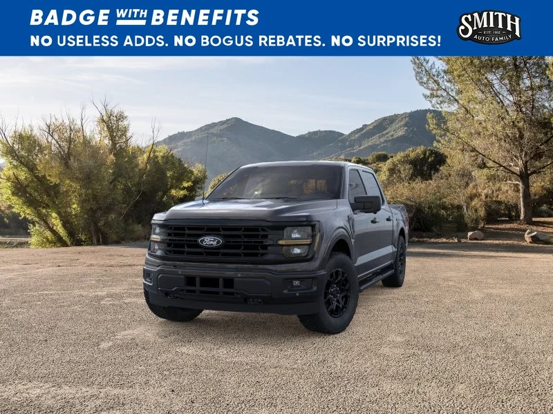 New 2025 Agate Black Metallic Ford XLT image 3
