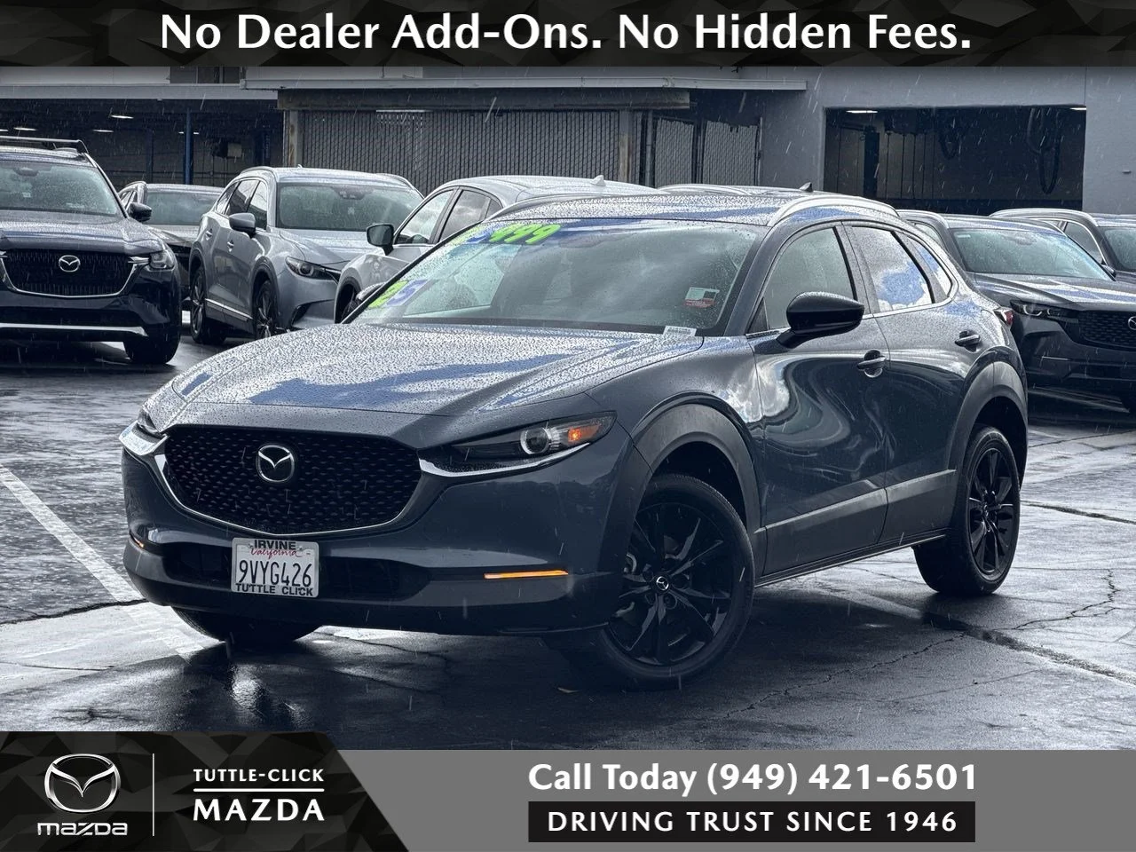 Used 2025 Polymetal Gray Metallic Mazda 2.5 S Carbon Edition image 1
