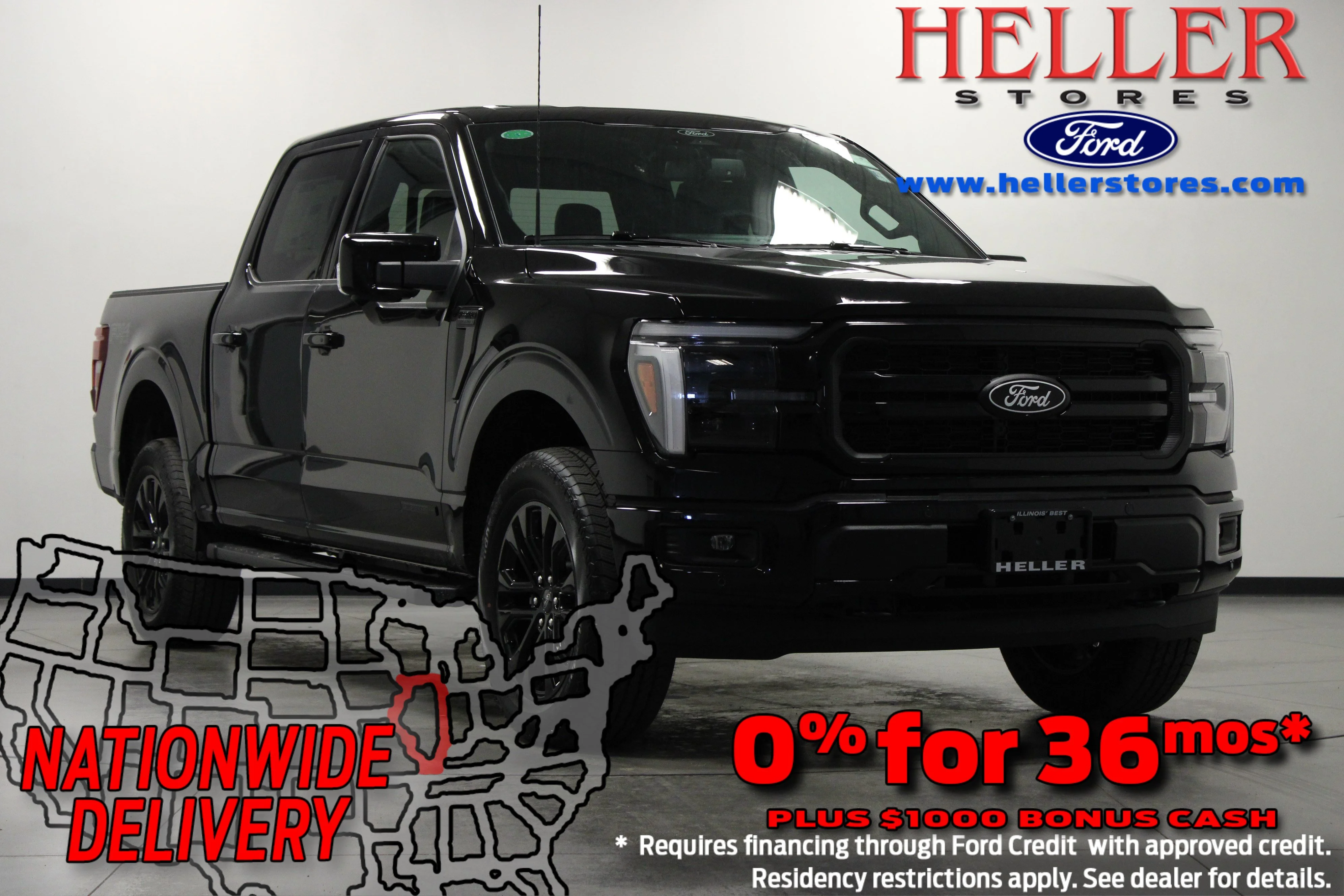 New 2026 Agate Black Metallic Ford Lariat® image 1