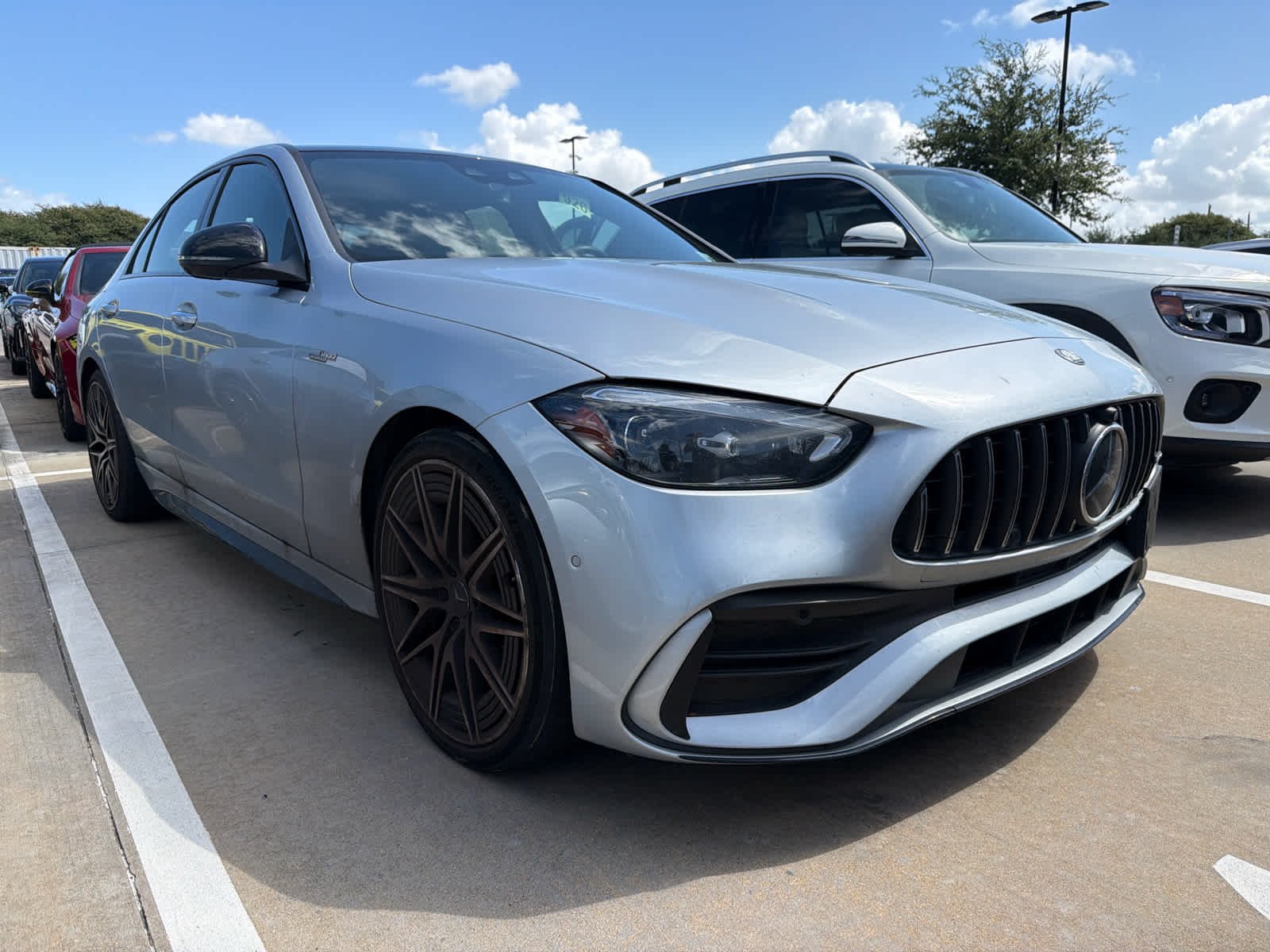 Certified Used 2024 Cirrus Silver Metallic Mercedes-Benz AMG® C 43 image 2