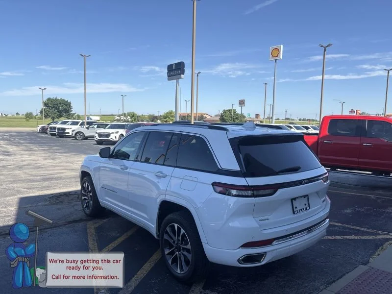 Used 2022 Bright White Clearcoat Jeep Overland image 3