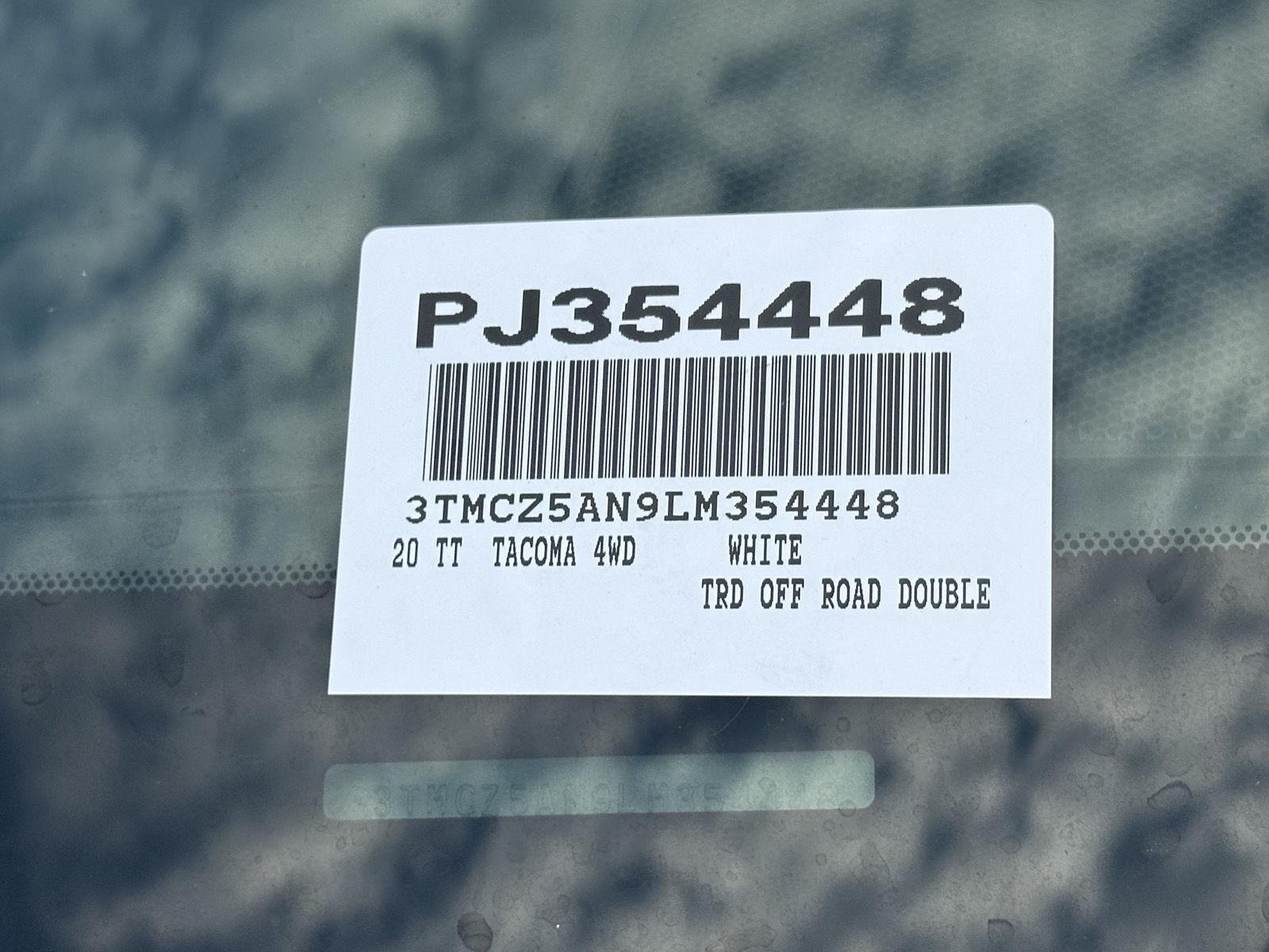 Certified Used 2020 Super White Toyota TRD Off Road image 14