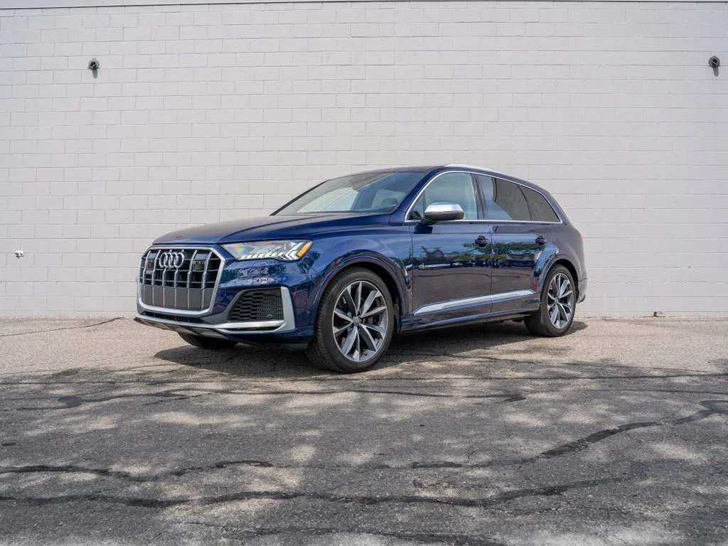 Used 2020 Blue Audi Premium Plus image 1