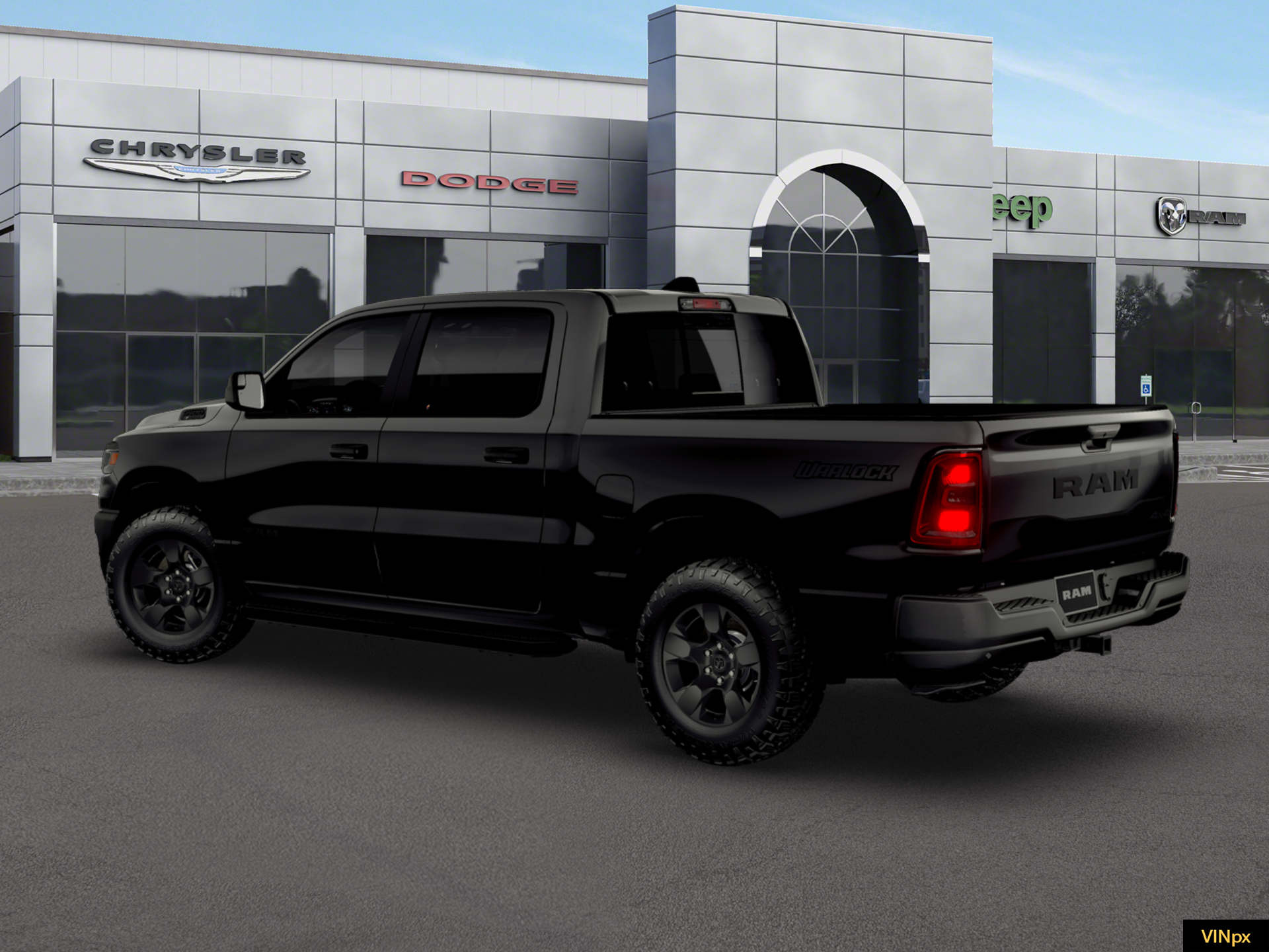 New 2026 Diamond Black Crystal Pearl-Coat Exterior Paint RAM Warlock image 4