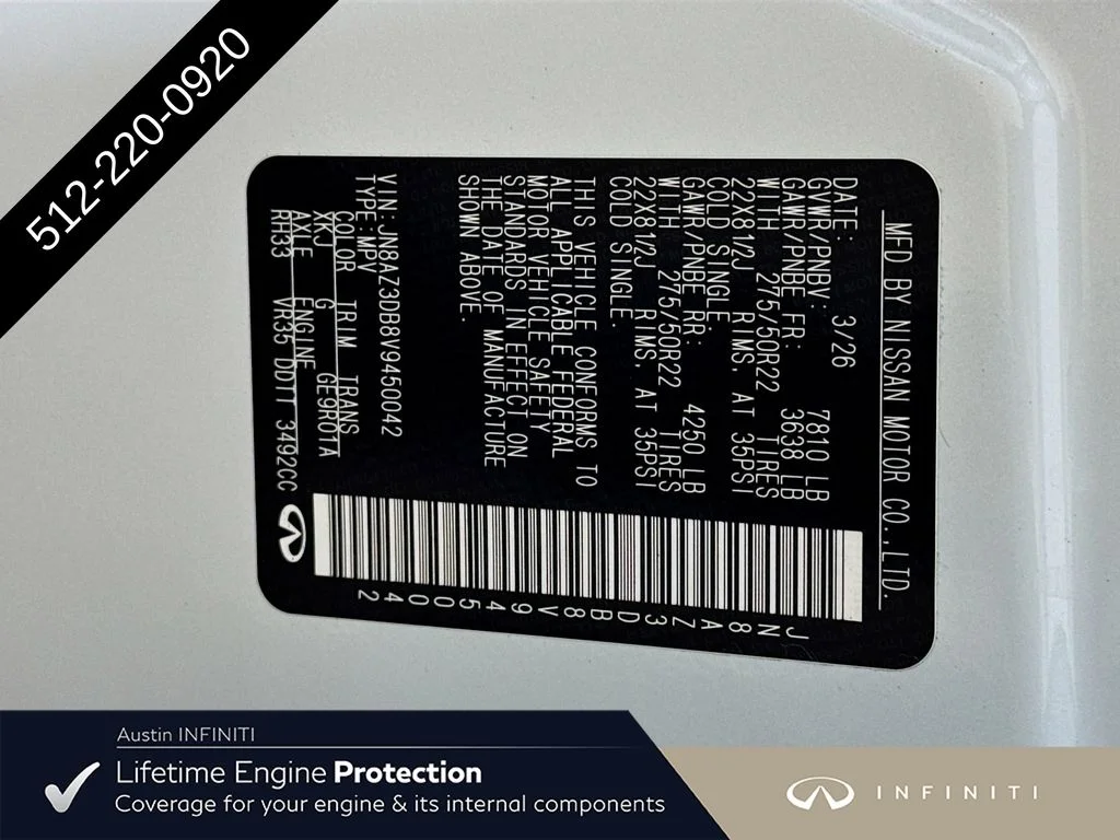 New 2027 2T RADIANT WHIT INFINITI SPORT image 44