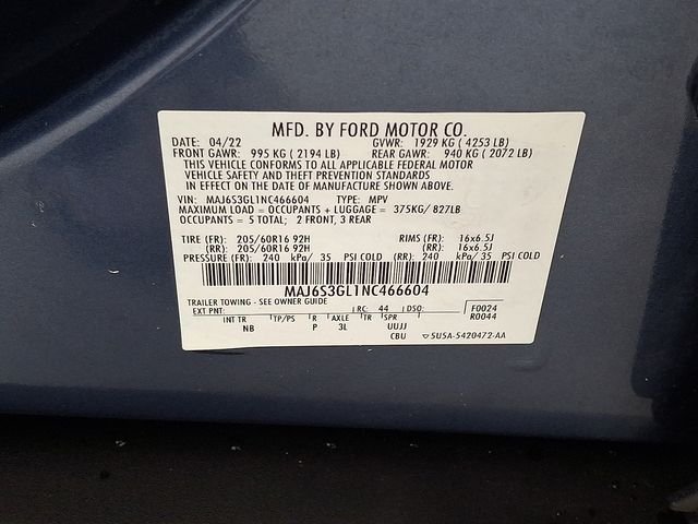 Used 2022 Blue Ford SE image 34