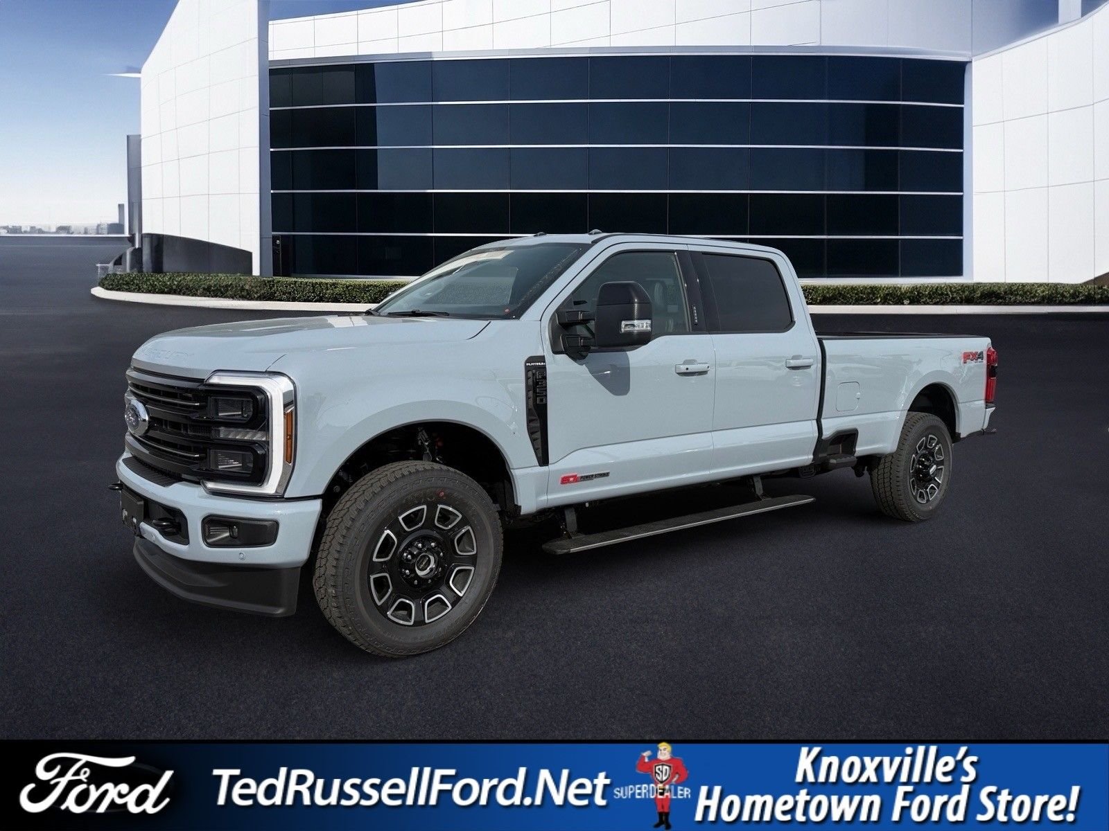 New 2026 Glacier Gray Metallic Tri-Coat Ford F-350® Platinum® image 1